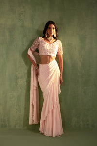 Jiya Pre-draped Saree Set